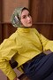 Twill Silk Scarf Botanical Green