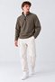 Men's Khaki Half-Zip Comfortable Fleece - 3
