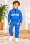 Winter 3 Threaded Yarn Half-Zip Top and Bottom Set (3-7 Years Old)