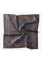 Twill Silk Scarf Belt Print Dark Navy Blue - 5