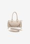 Maren Zipper Detailed Light Beige Suede Bag - 3