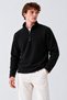 Men's Black Half-Zip Comfortable Fleece - 6