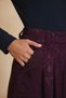 Burgundy Pleated Trouser Skirt - 5