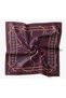 Twill Silk Scarf Belt Print Plum - 5