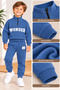 Winter 3 Threaded Yarn Half-Zip Top and Bottom Set (3-7 Years Old) - 2