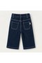 Girls 1-4 Years Old Loose-Leg Denim Pants + Cloth Bag - 4