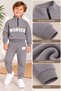 Winter 3 Threaded Yarn Half-Zip Top and Bottom Set (3-7 Years Old) - 2