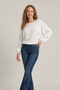 Women's Bearded Knitwear Sweater Boat Neck Batwing Sleeve Soft Textured - 2