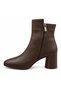 2743 Genuine Leather Zippered Round Toe Boots - 3