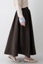 Pleated Belted Bitter Brown Skirt - 4