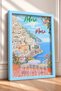 Adoro Il Mare Written Coastal Town Framed Painting Italy Poster Living Room Kitchen Wall Decor Itn082 - 2