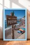 Positano Beach Wooden Sign Framed Painting Italy Poster Living Room Kitchen Wall Decor Itn077
