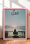 Ciao Written Sea Coast Tableware Framed Painting Italy Poster Living Room Kitchen Wall Decor Itn068