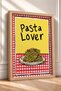 Pasta Lover Written Spaghetti Plate Framed Painting Italy Poster Living Room Kitchen Wall Decor Itn085 - 2