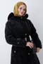 Belted Pocket Detail Black Quilted Coat - 4