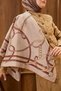 Twill Silk Scarf Belt Print Gray - 3