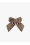 Houndstooth Patterned Bow Buckle