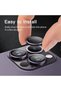 Geetek Camera Lens Protector for iPhone 14 Pro/14 Pro Max, Silver, 1 Set - 7