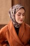 Twill Silk Scarf Aurelia Brown - 3