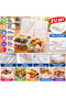 Ergonomic Assorted Cutlery Set with Practical Yogurt Storage Container.
