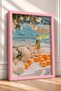 La Dolce Vita on the Coast of the Sea Wine Framed Painting Italy Poster Living Room Kitchen Wall Decor Itn066 - 2