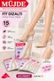 6 Pairs Fit Parlak Super Thin (15 Den) Knee-Length Trouser Socks-Sahra