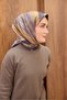 Twill Silk Scarf Terra Waves Anthracite - 4