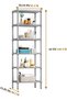 6-Tier Metal Shelving Unit,Adjustable Wire Shelving Unit(Silver) - 3