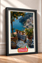 Italy Written Tile Flowerpot Terrace Framed Painting Italy Poster Living Room Kitchen Wall Decor Itn072 - 2