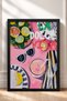 La Dolce Vita Written Pink Tableware Framed Painting Italy Poster Living Room Kitchen Wall Decor Itp004 - 3