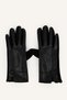 Button Detailed Leather Look Women's Gloves I9987Ax26Wn - 2