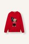 Christmas Themed Teddy Bear Patterned Relaxed Fit Crew Neck Knitwear Sweater I2301Ax26Wn - 7