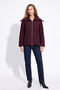 Zippered Cashmere Coat 202725 - Mürdüm - 3