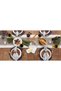 Dobby Stripe Woven Table Runner, 13x72, Brown - 7