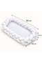 - Baby Nest With Braided Bumper - White - 4