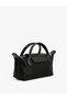 Covered Double Handle Zippered Long Strap Hand and Crossbody Bag - 4