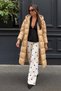 Women's Hooded Long Stylish Gold Inflatable Coat - 6