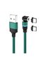 كابل شحن مغناطيسي 3 في 1 بمنفذ USB-C، مع طرفين من النوع C، شحن سريع 2.4 أمبير وكابل بيانات، لهواتف سامسونج G