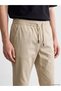 Özmarka New Season Beige Regular Fit Men's Trousers - 3