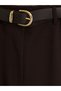Özmarka New Season Brown Belted Women's Trousers - 7