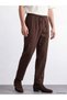 Özmarka New Season Brown Loose Fit Men's Trousers - 2