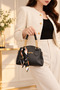 Savanna Bag Women's Bag with Black Chain and Scarf Detail - 3