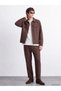Özmarka New Season Brown Loose Fit Men's Trousers