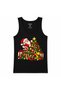 Santa's Christmas Magic – Christmas Tree Decorating Graphic Print Tank Top