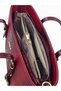 Burgundy, Iguana Patterned, Bucket Model, Adjustable Strap, Women's Shoulder Bag - 7