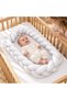 - Baby Nest With Braided Bumper - White - 3