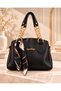 Savanna Bag Women's Bag with Black Chain and Scarf Detail