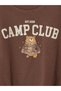 Özmarka New Season Brown Printed Boys' Sweatshirt - 3