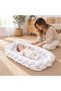 - Baby Nest With Braided Bumper - White - 2