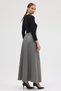 Premium Synthetic Leather Front Zippered Maxi Size Skirt - 7